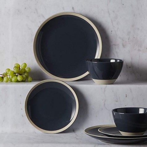 Navy 12 piece dinner set