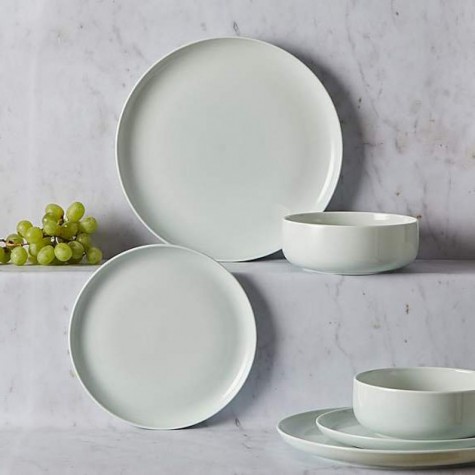 Solid 12 piece Mint Chinese tableware dinner tableware set