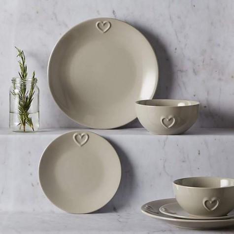 Country center beige 12-piece dinner set