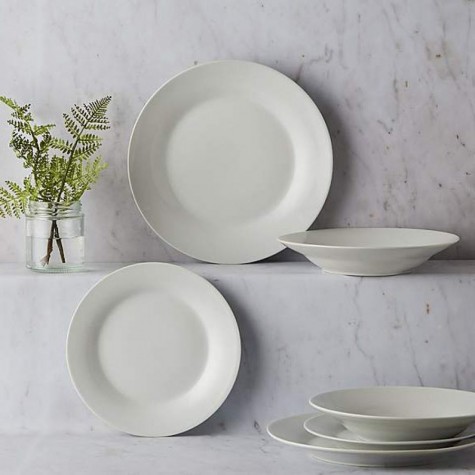 White edge 12 piece dinner set