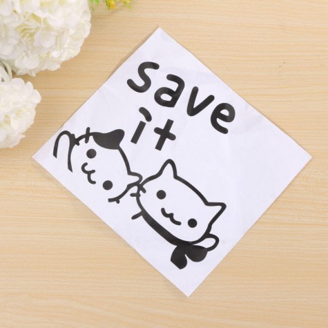 Kitty Cute Cartoon Wall Sticker Creative Decorative Electricity Socket Switch Sticker