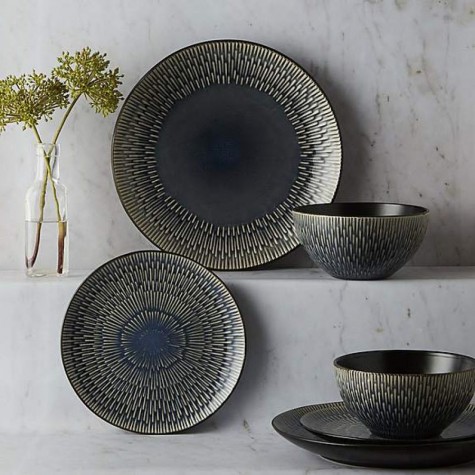 Zen reactive glaze 12-piece dinner set