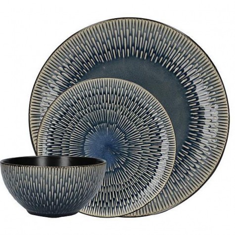 Zen reactive glaze 12-piece dinner set