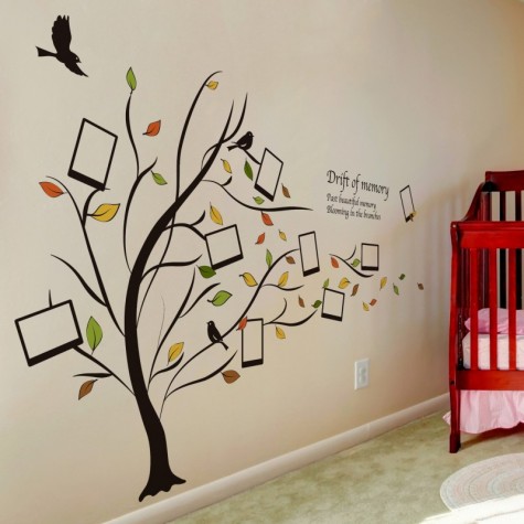 Creative Photo Frame Tree wall Stickers Bedroom Home Decoration