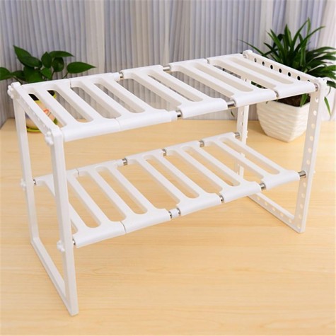 Superposition Shelf Multilayer Foldable Storage Racks Kitchen Shelving Holders Multi Use Organizer