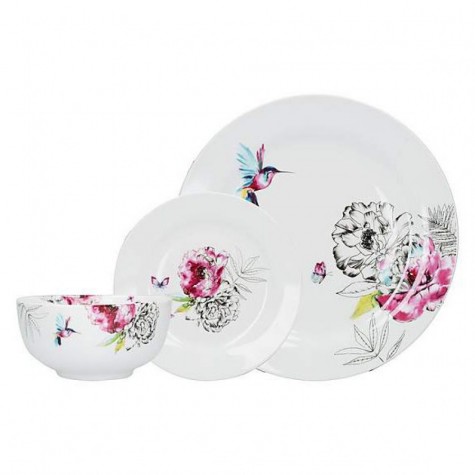 12 sets of elegant flower dinner utensils