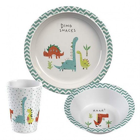 Cartoon dinosaur design set meal for children