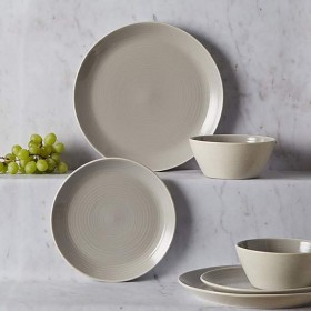 Grey 12-piece dinner set