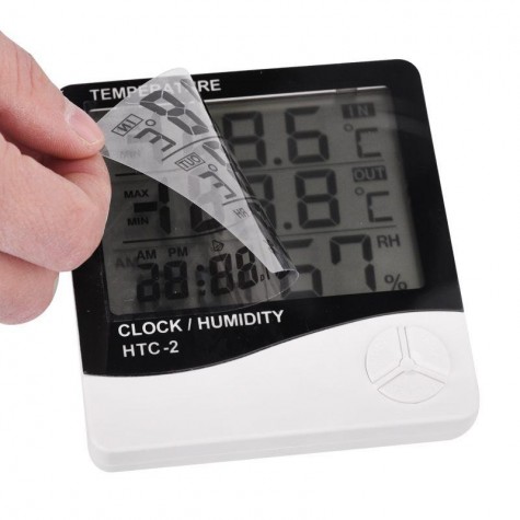 Indoor And Outdoor Electronic Temperature Hygrometer Multi - Function Alarm Clock