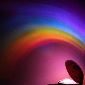 Creative Rainbow Romantic Star LED Projecting Lamp Night Light