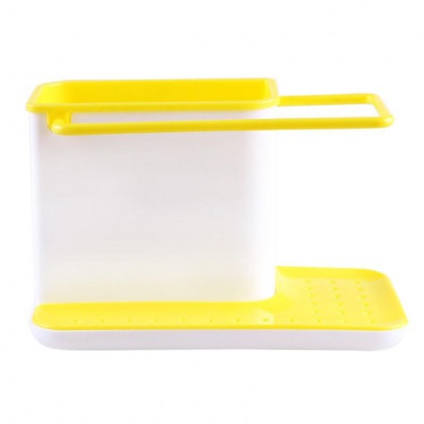 Kitchen Sponge Holder Box Dish Drying Rack Drain Shelf Draining Sink Organizer Kitchen Accessories