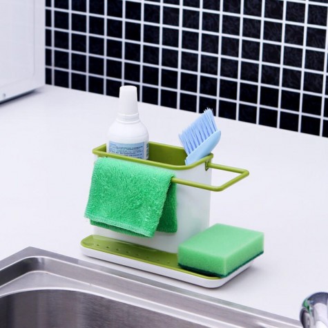 Kitchen Sponge Holder Box Dish Drying Rack Drain Shelf Draining Sink Organizer Kitchen Accessories