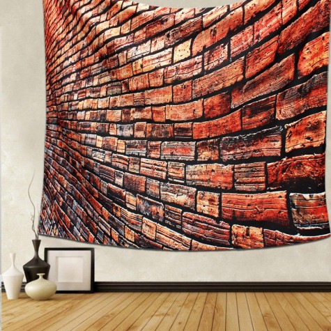 Art Brick Stone Pattern Psychedlic Tapestry Bedroom Bedspread Wall Hanging Throw