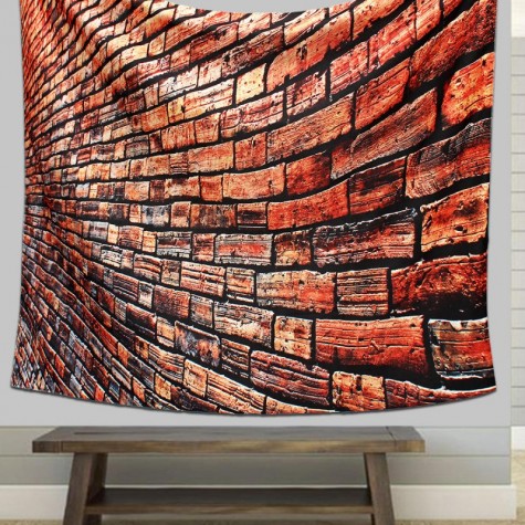 Art Brick Stone Pattern Psychedlic Tapestry Bedroom Bedspread Wall Hanging Throw