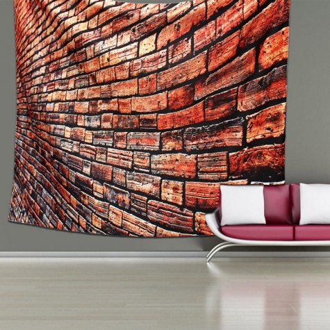 Art Brick Stone Pattern Psychedlic Tapestry Bedroom Bedspread Wall Hanging Throw