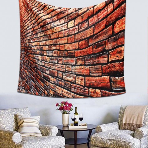 Art Brick Stone Pattern Psychedlic Tapestry Bedroom Bedspread Wall Hanging Throw