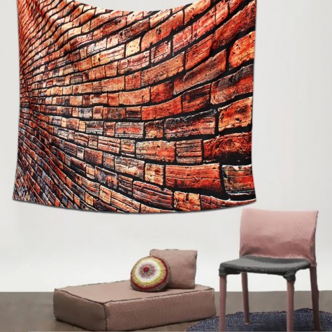 Art Brick Stone Pattern Psychedlic Tapestry Bedroom Bedspread Wall Hanging Throw