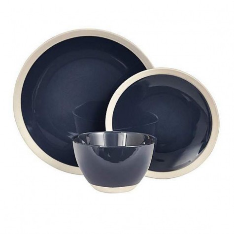 Navy 12 piece dinner set