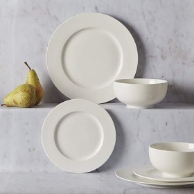 Simple solid color 12-piece dinner set