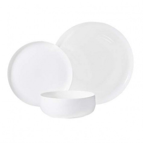 Pure white 12 piece dinner set