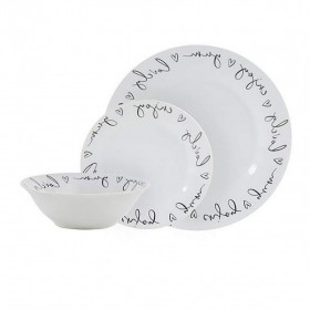 12 sets of dinnerware with modern lace design