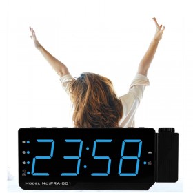 Alarm Clock Projector LED Digital Display Temperature Snooze FM Radio Projector Clock