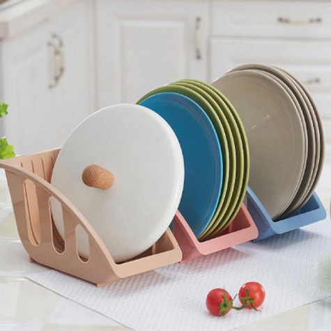 Kitchen Drianing Drainer Plastic Storage Holde Dish Bowls Plate Drying Organizer Rack Shelf Holder