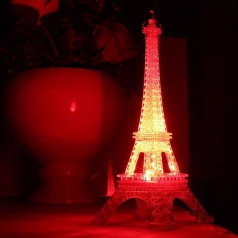 Led Colors Changing Eiffel Tower Night Light Romantic Decorative Lights Decor Gift