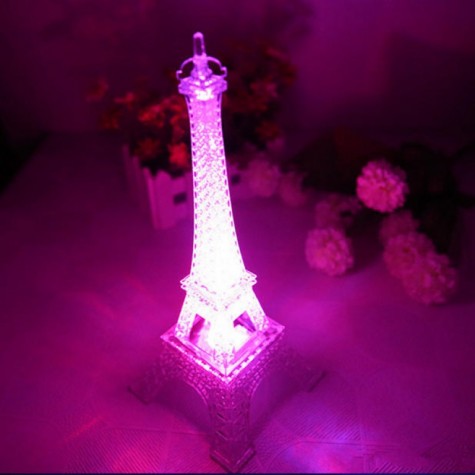 Led Colors Changing Eiffel Tower Night Light Romantic Decorative Lights Decor Gift