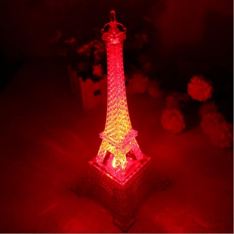 Led Colors Changing Eiffel Tower Night Light Romantic Decorative Lights Decor Gift