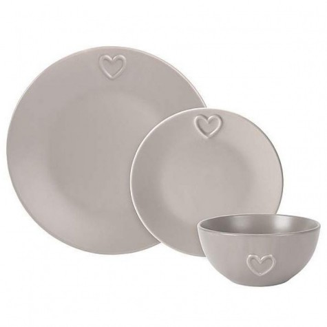 Country center beige 12-piece dinner set