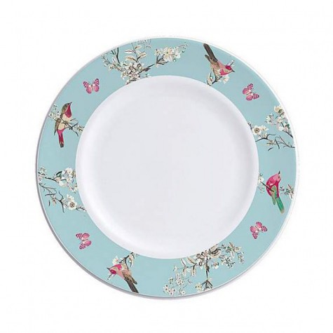 12 pieces of beautiful bird-patterned dinner ware