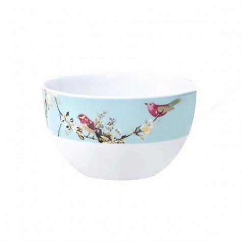 12 pieces of beautiful bird-patterned dinner ware