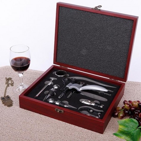 Red Wine Bottle Opener Set Wine Bottle Stopper Thermometer Opener