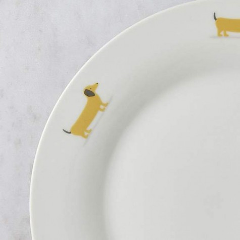 Sausage dog 12 Piece Set ochre dinner