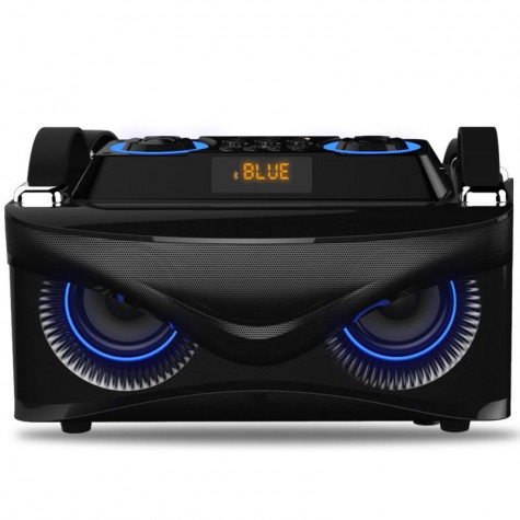 Bluetooth Smart Speaker with Bass D Stereo Surround Sound Home Multimedia Audio Blue Tempo Light Hand-held Design Bluetooth Speaker