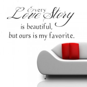 English Proverbs Wall Stickers Love Story  Wall Stickers