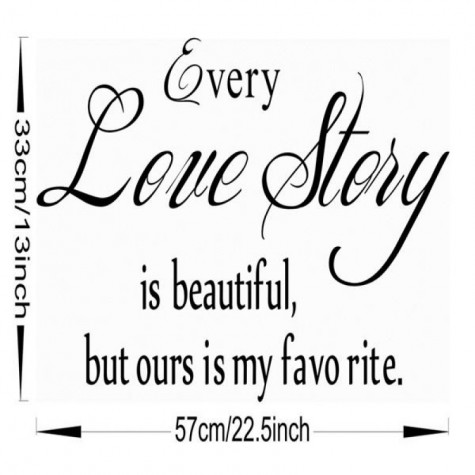 English Proverbs Wall Stickers Love Story  Wall Stickers