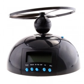 Flying Alarm Clock Snooze LCD Digital Alarm Clock UFO Helicopter Annoyed Alarm Clock