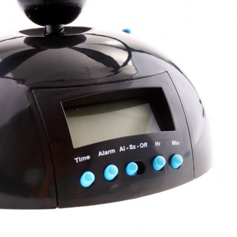 Flying Alarm Clock Snooze LCD Digital Alarm Clock UFO Helicopter Annoyed Alarm Clock