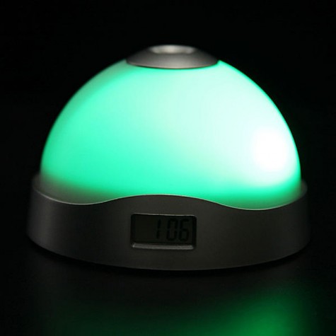 Color Change Alarm Clock Time Projection LED Clock Flashlight Snooze Alarm Clock