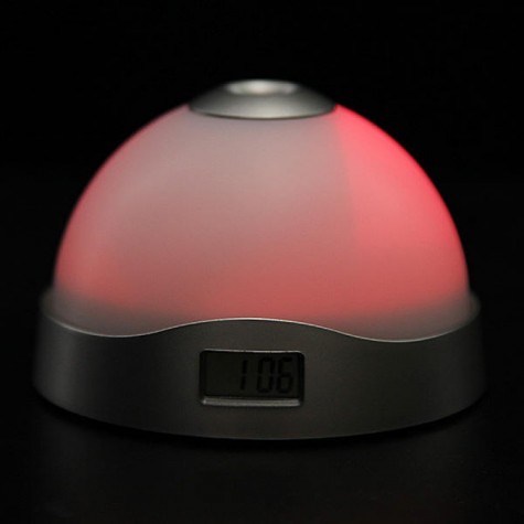 Color Change Alarm Clock Time Projection LED Clock Flashlight Snooze Alarm Clock