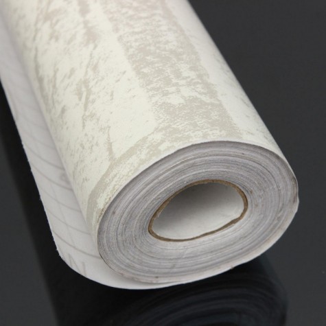 White Grey Brick Stone Prepasted Adhesive Contact Paper Wallpaper Roll Wall Art Decor