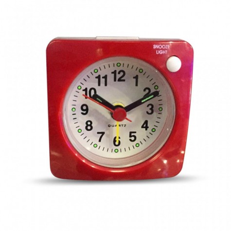 Ultra Small Alarm Clock Beeper Alarm Silent Sweep with Nightlight and Snooze