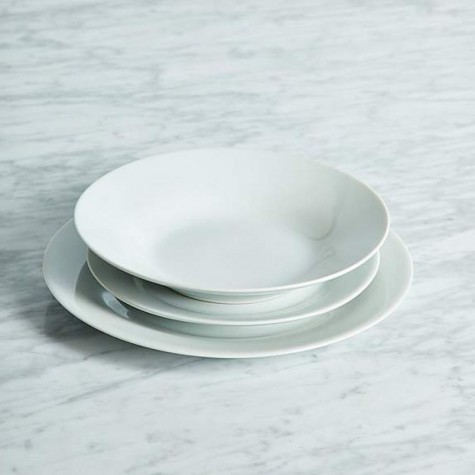 White edge 12 piece dinner set